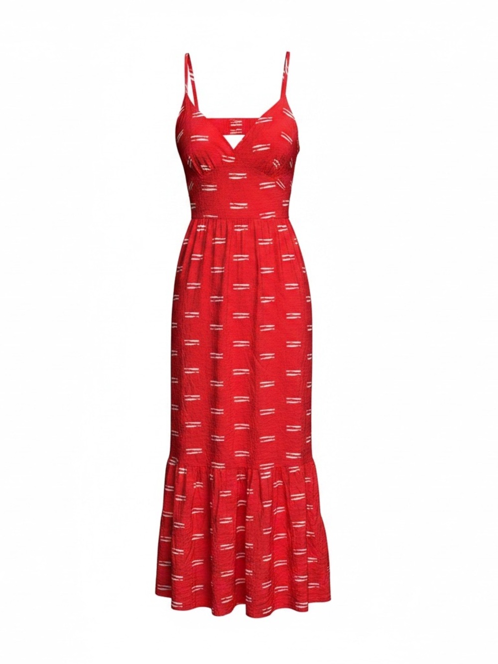 A New Day red maxi dress with white fish size 2X